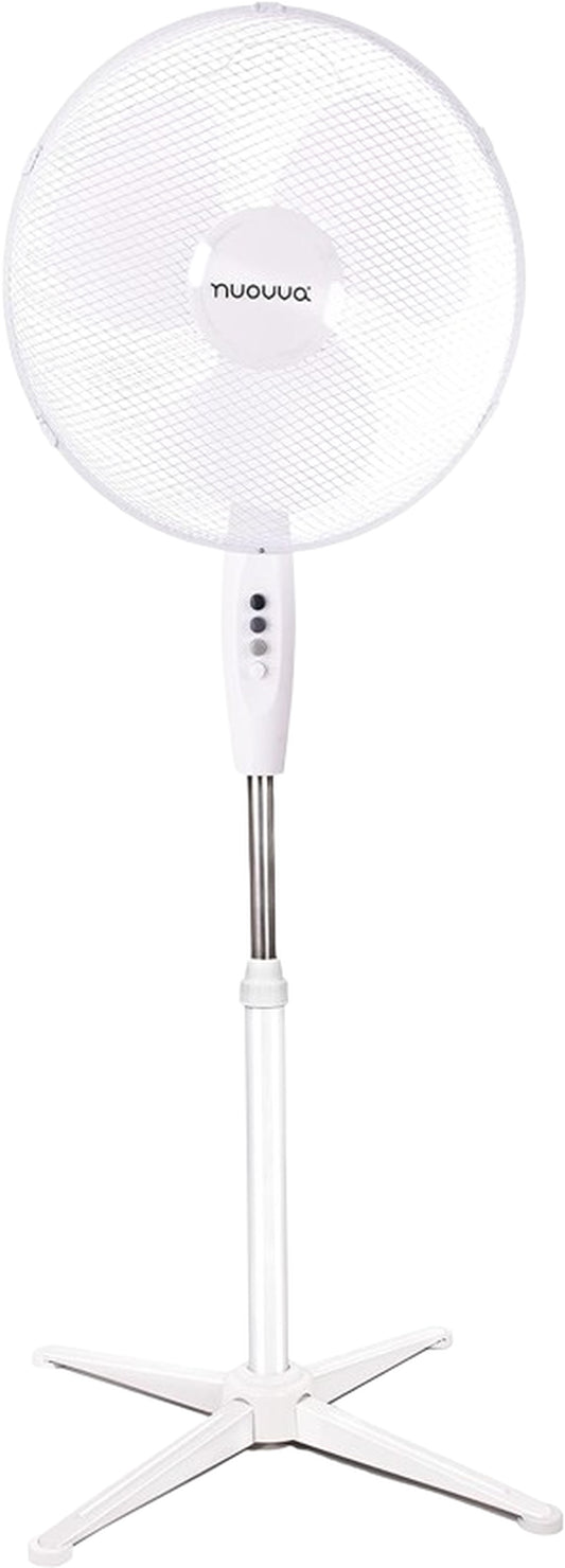 PEDESTAL COOLING FAN DESK FANS ADJUSTABLE STAND STANDING HOME OFFICE by Nuovva