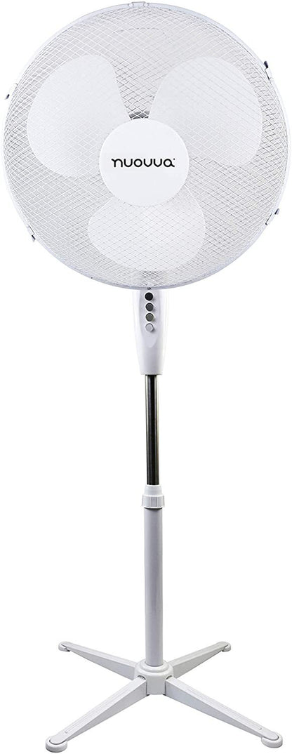 PEDESTAL COOLING FAN DESK FANS ADJUSTABLE STAND STANDING HOME OFFICE by Nuovva